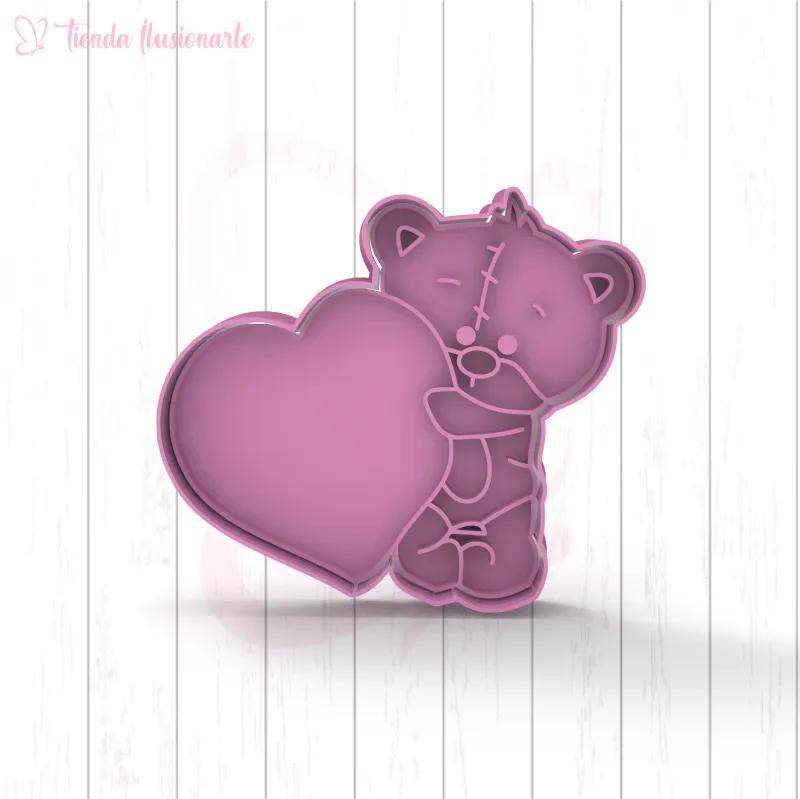 Oso con corazón - San Valentín